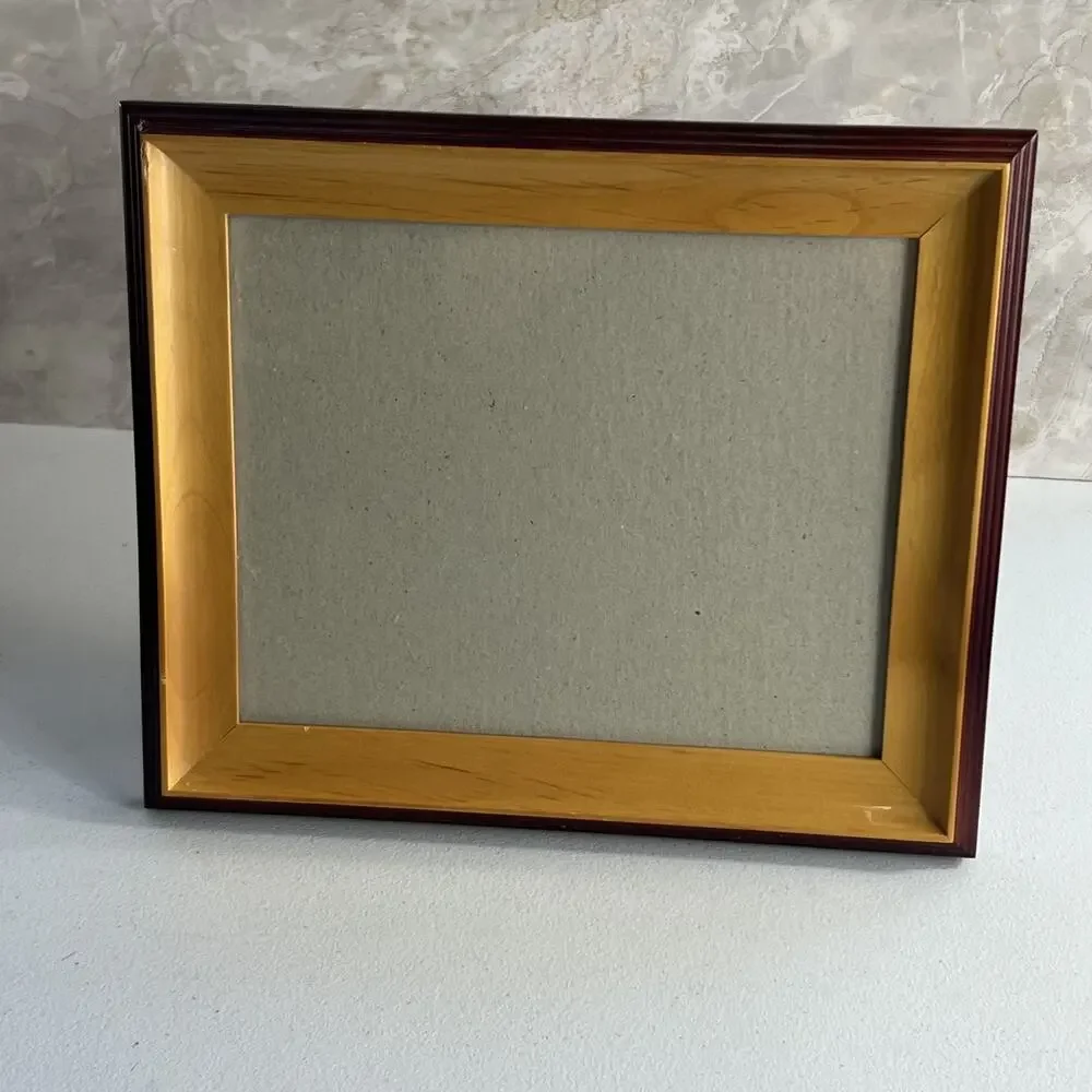 Wooden Two-Tone Picture Frame Fits 8